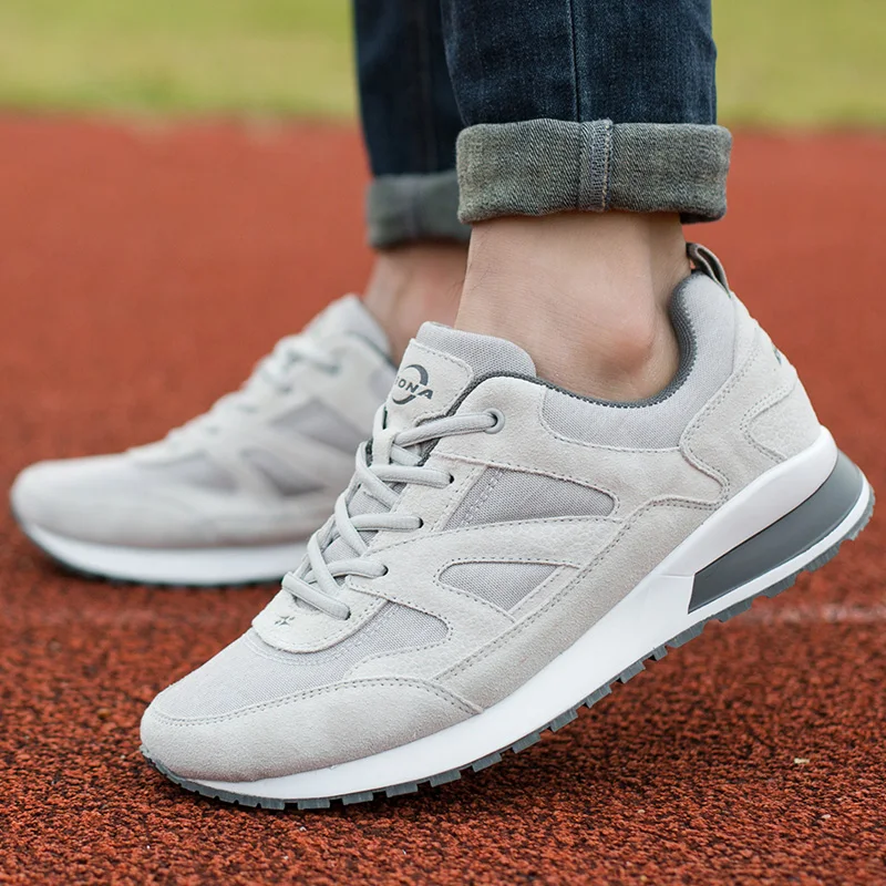 BONA New Basic Style Men Running Shoes Outdoor Activities Jogging Shoes Suede Mesh Sneakers Comfortable Athletic Shoes For Men52