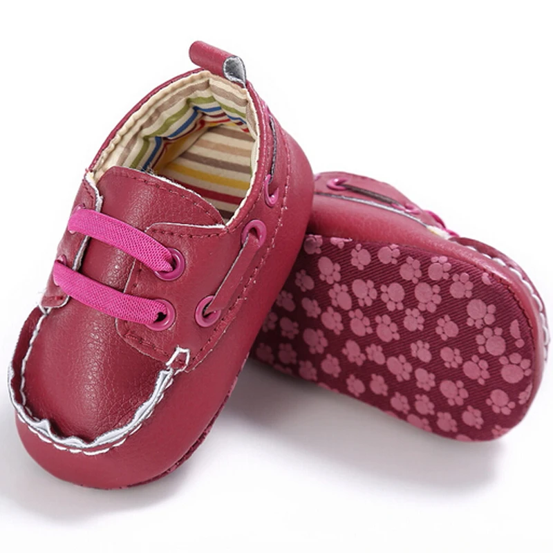 PUDCOCO новорожденных Для маленьких мальчиков и девочек кожа мягкие детские туфли подошва кроссовки Prewalkers повседневное пластины обувь