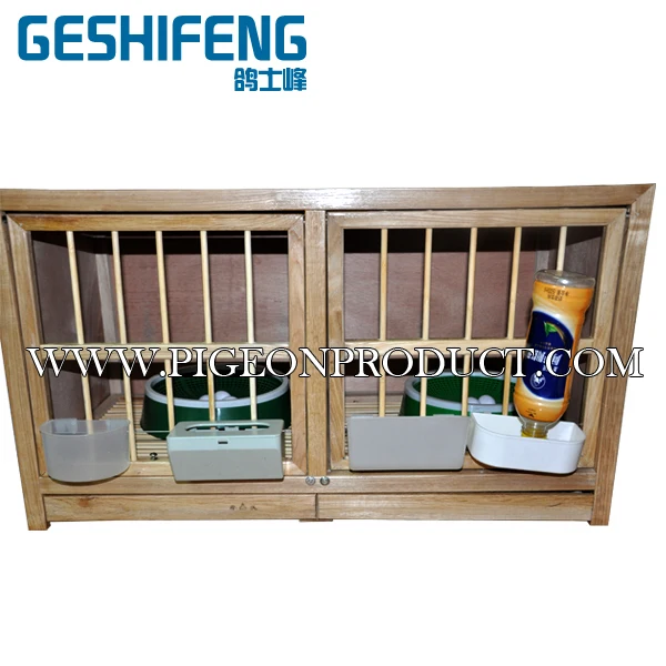 

5pc free shipping foldable wooden male and female pigeon cage