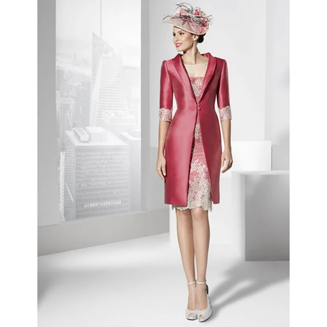 mother of the bride knee length dresses