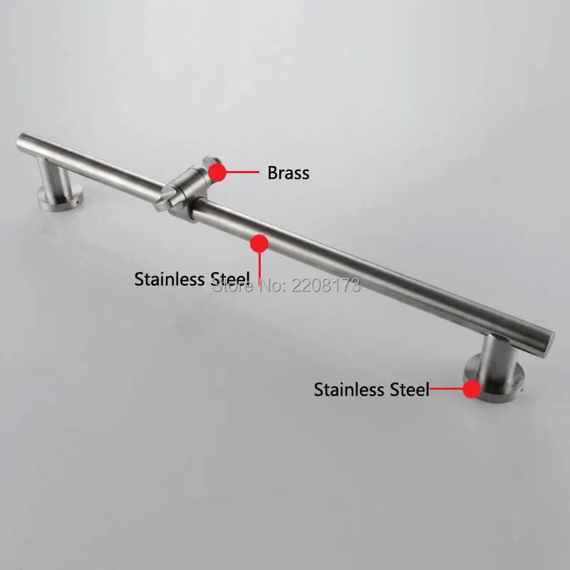 Smesiteli Новое поступление гладкий, нержавеющая сталь бар ручной душ кронштейн регулируемый матовый Никель отделка Ванная комната аксессуары для кранов