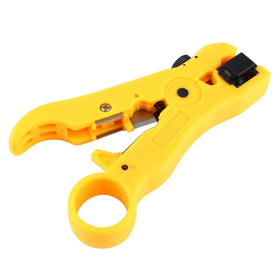 RG 59/6/RG 7/11 Mini Wire Stripper Straight Coax Coaxial Cable Wire Cutter Rotary Circlip Plier
