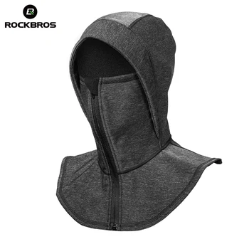 

ROCKBROS Thermal Ski Headgear Windproof Skiing Bibs Snowboarding Neck Warmer Ski Face Mask Snow Fleece Headwear Winter Bike Hat