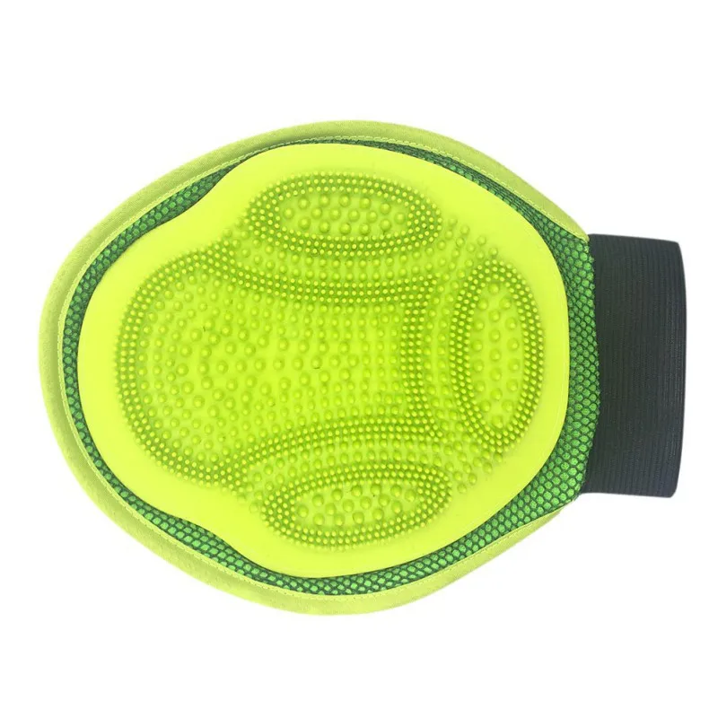 

Rubber Dog Pet brush Glove Deshedding Gentle Efficient Pet Grooming Glove Dog Bath Cat cleaning Supplies Pet Glove Dog combs Py