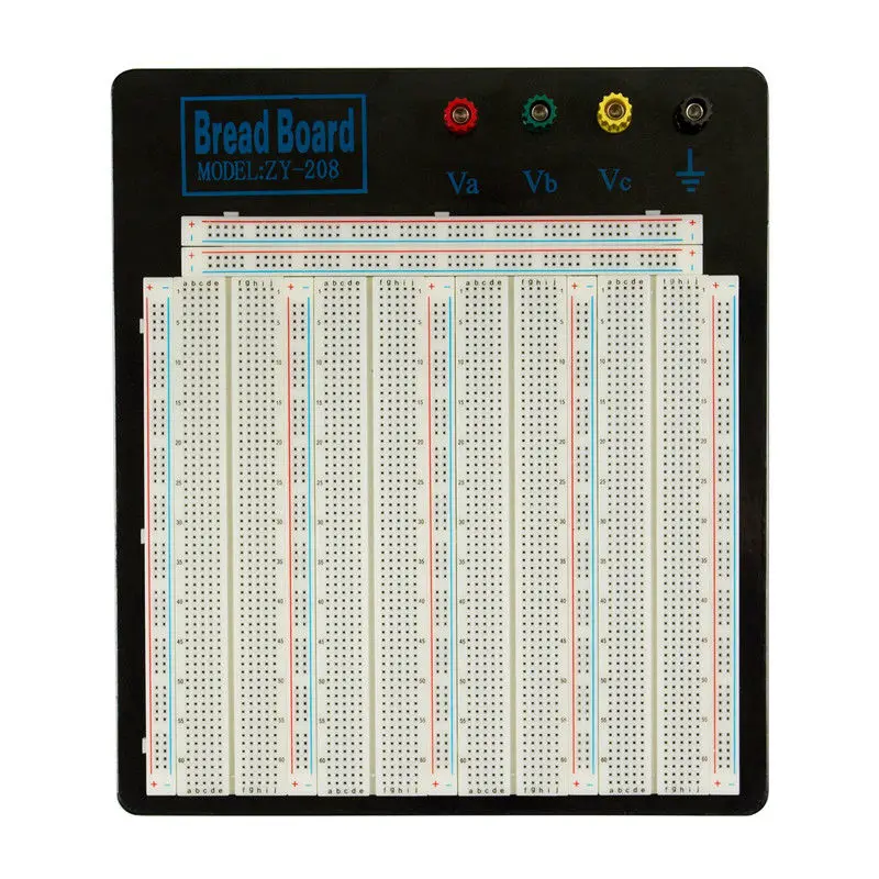 

Solderless Breadboard MB-102 Big-size Black Aluminum Board ZY-208 for Test Circuit 20-29AWG For Arduino Raspberry Pi