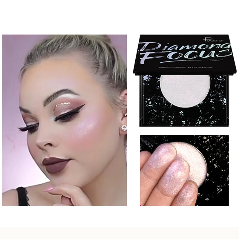 

Pudaier Highlighter Powder Palette 5 Colors High Gloss Shimmer Powder Bronzer Repair Haileyter Pallet Makeup Cosmetic