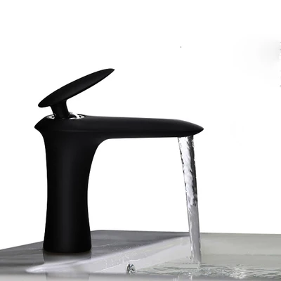 Black And White Paint Faucet Copper Rose Gold Hot And Cold