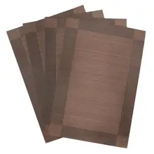4pcs PVC Decorative Vinyl Placemats for Dining Table Runner Linens place mat in Kitchen Accessories Cup Wine mat coaster pad