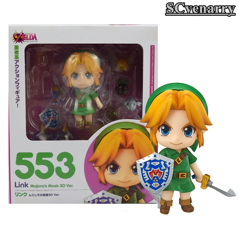 

The Legend of Zelda Guillermo Cerda 553 Link Majora's Mask 3D Ver. Nendoroid Action Figure Collectible Model Toy 4" 10cm CSSH1