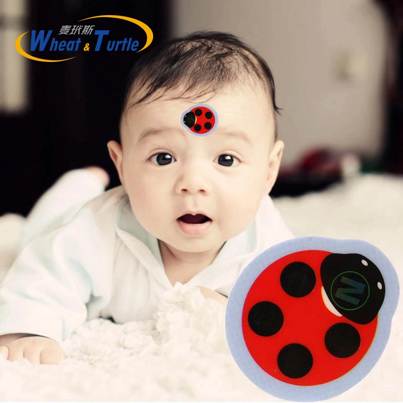 

100Pcs/Lot Baby Cartoon Forehead LCD Thermometer High-Precision Forehead Thermometer No Mercury Battery Health Body Temperature