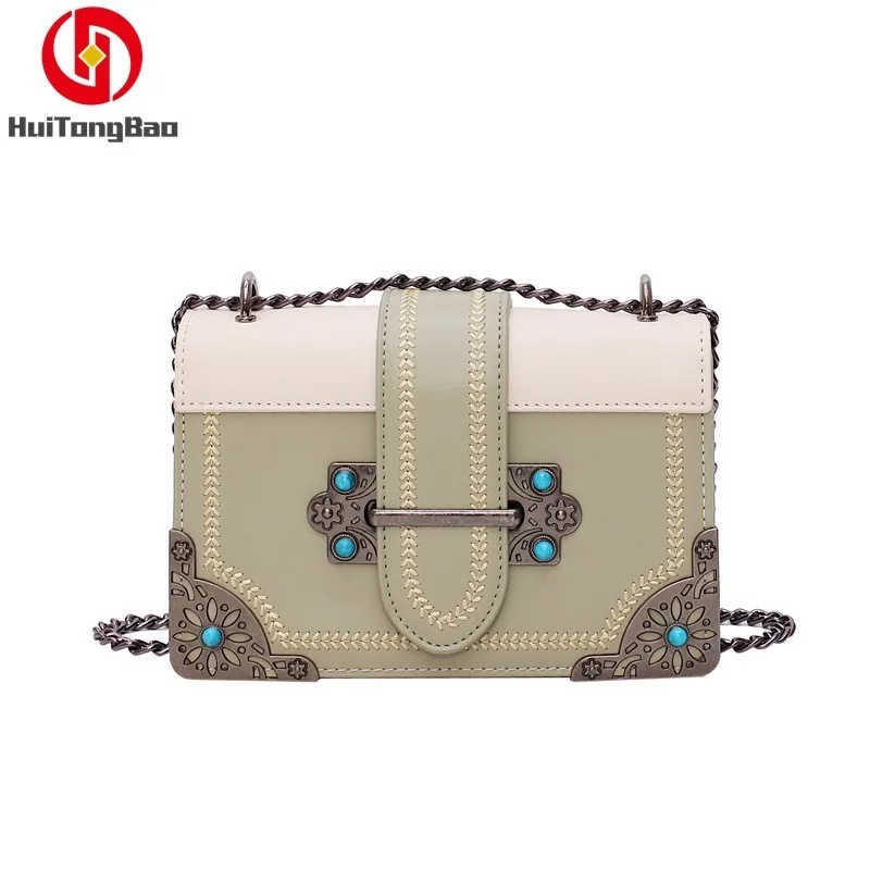 

Woman Small Flap Metal Chain Single Shoulder Bag Small Square Package Concise Diagonal Crossbody Messenger Luxury Designer Bags