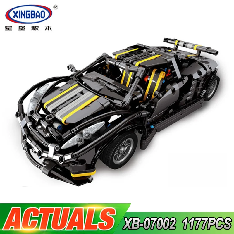 

XingBao 1177Pc 07002 MOC Series The Balisong small Supercar Set children Educational Building Blocks Bricks Toys Model XB-07002