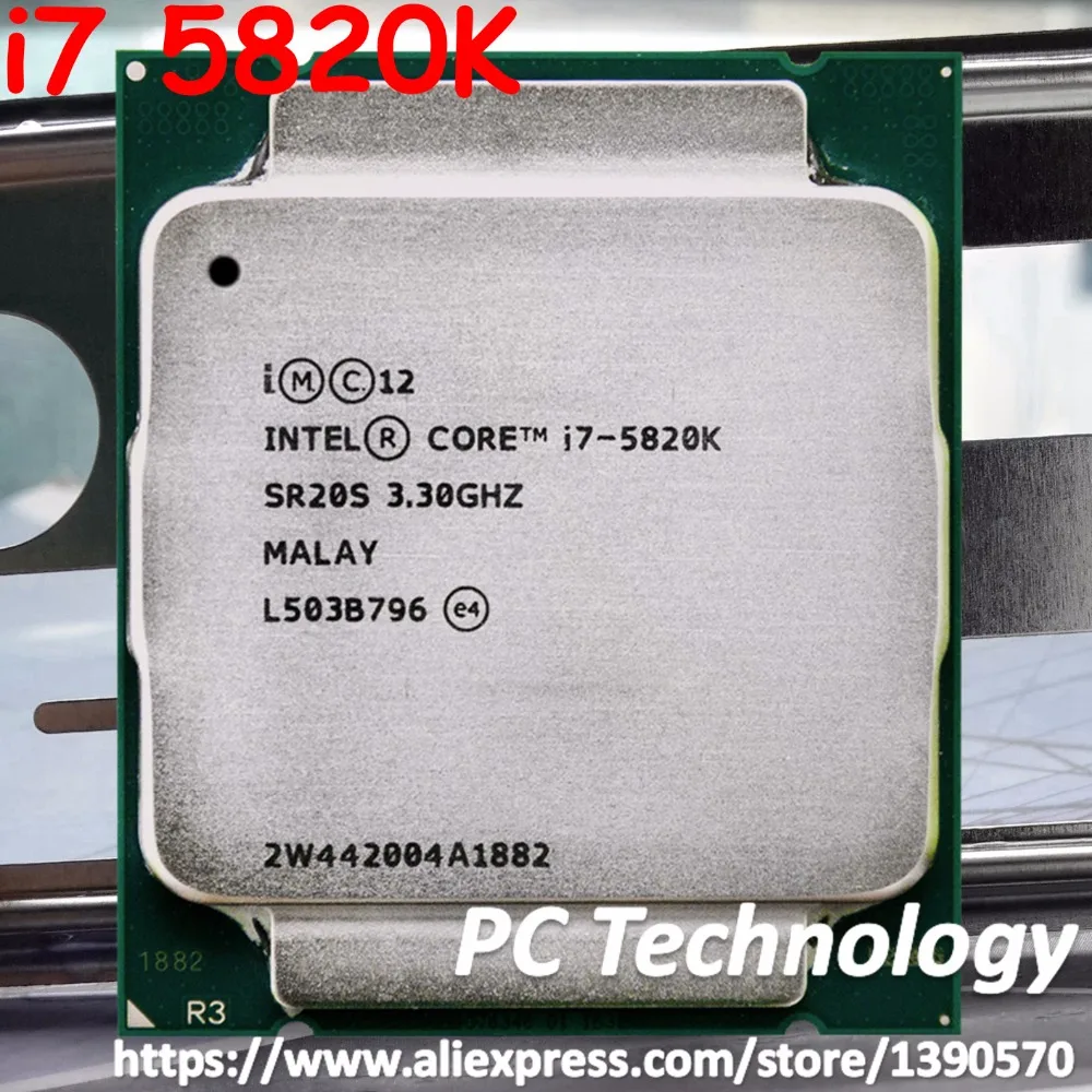 Original Intel core processor i7 5820K SR20S 6-Cores 3.30GHz 22nm 15MB