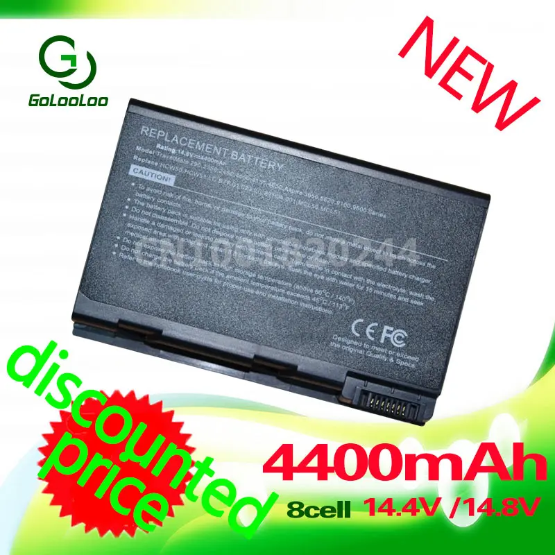 

Golooloo for Acer Series 290 4153 4150 4650 9100 9500 BATCL50L4 BT.00803.005 BT.3506.001 BT.T3504.001 BT.T3506.001 LC.BTP00.004