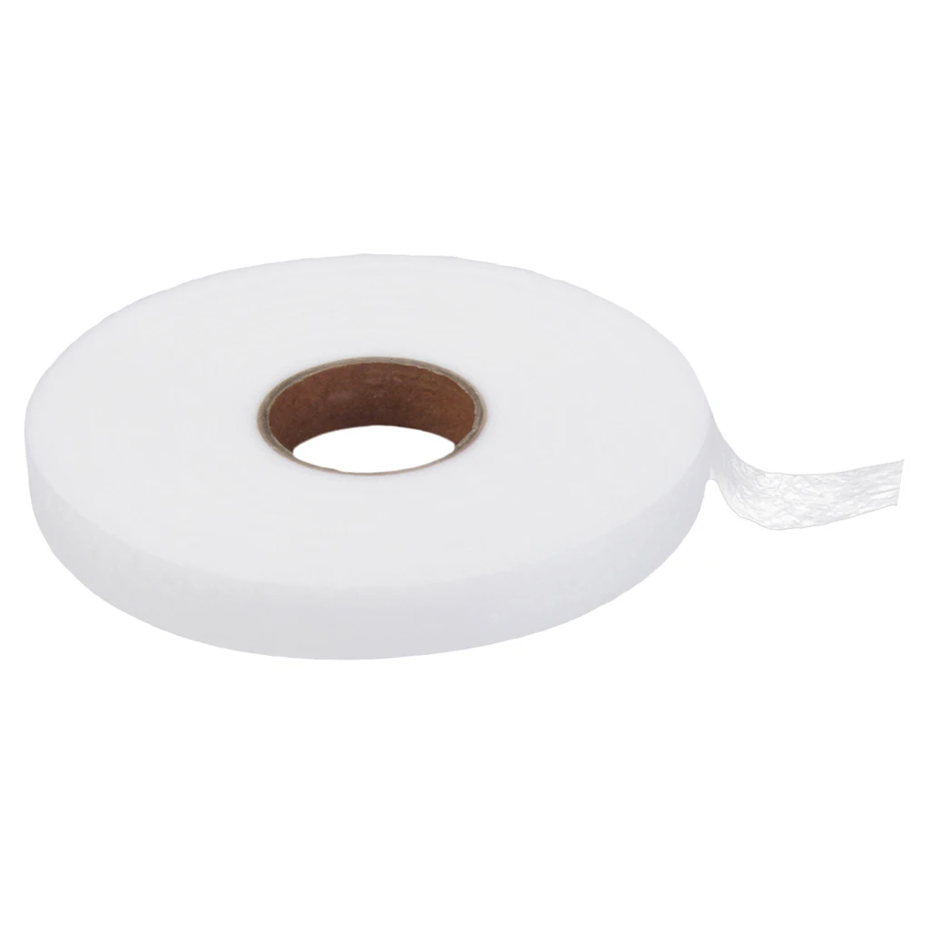 Phenovo PA Hot Melt Adhesive Web 1.5cm x 100M Sewing Sew Fabric Strong Hemming Glue Wonderweb Tape One Roll White