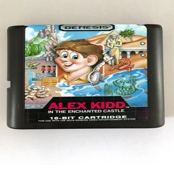 Высококачественный 16-битный игровой картридж Sega MD для системы Megadrive Genesis --- Alex Kidd |