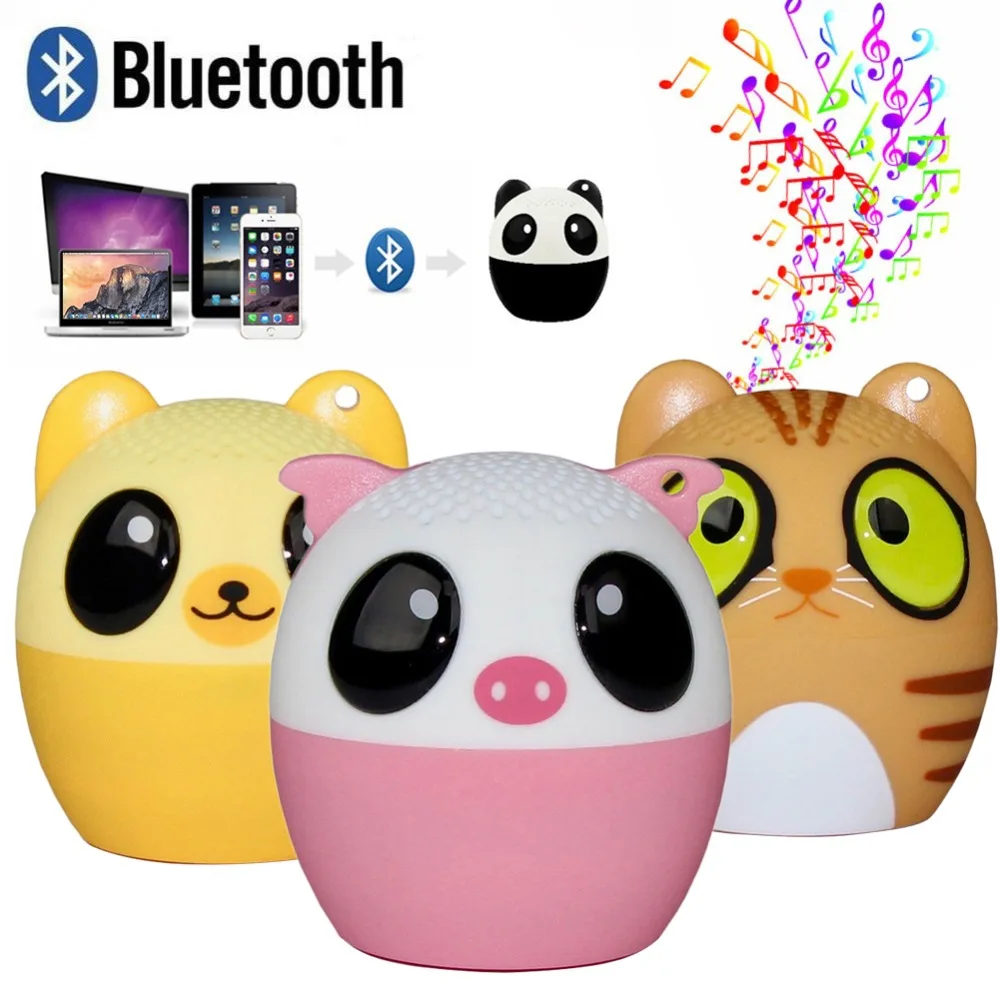 3D Животный беспроводной bluetooth динамик с мощным звуковым наполнением комнаты 3 Вт