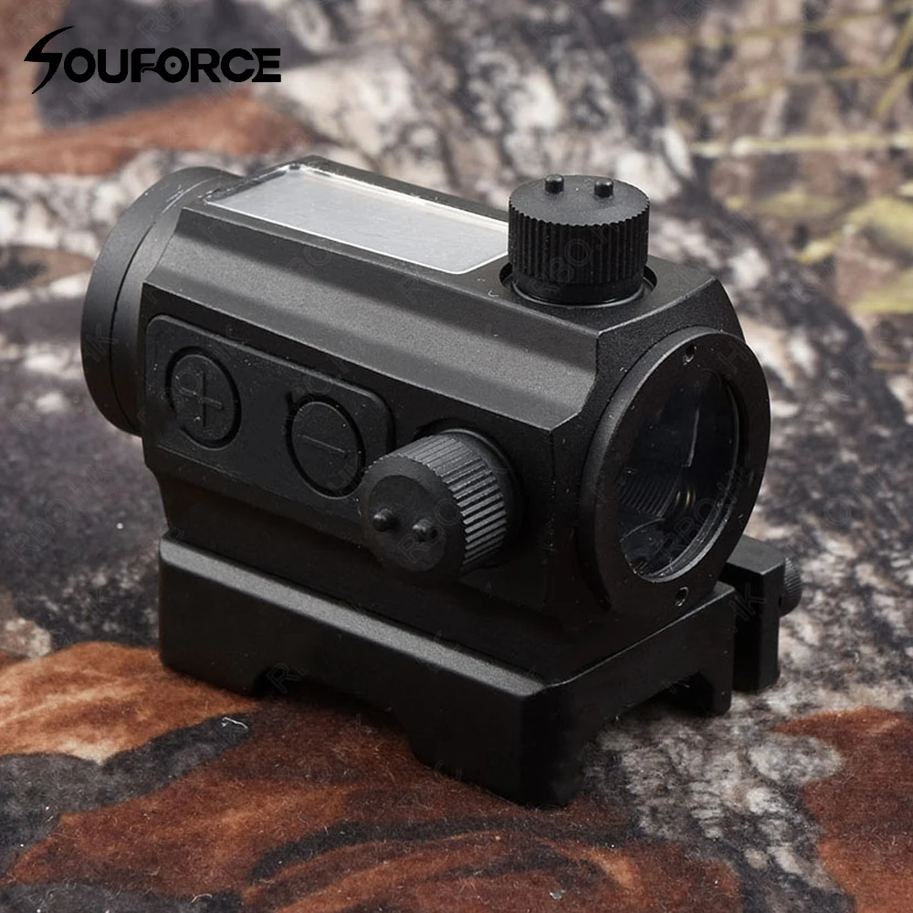 

Tactical 1X25 Sloar Power Red Dot Sight Scope Quick Detach Picatinny Rail Mount Holographic Sight for Outdoor Hunting Shooting