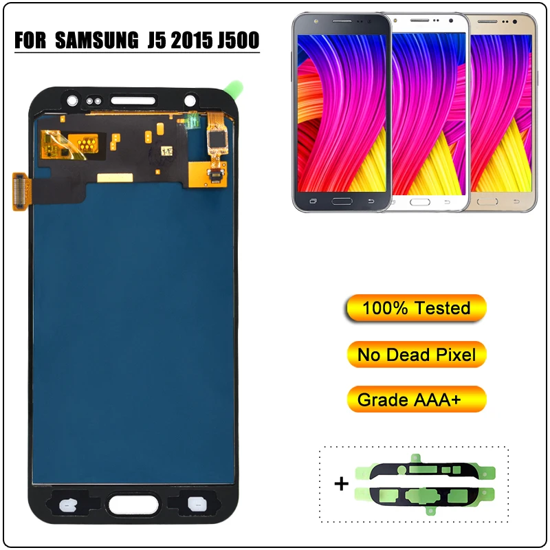 

Backlight Adjustable Touch Screen Display Digitizer for Samsung Galaxy J5 2015 J500 J500FN J500H J500M Screen Replacement