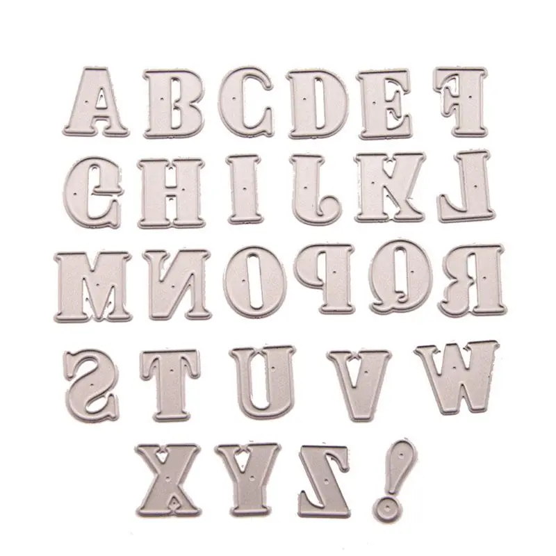 Alphabet Metal Cutting Dies Stencil DIY Scrapbooking Album Stamp Paper