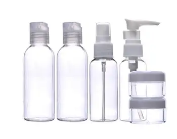 

6pcs/set Makeup Spray Bottle Lotion Case Empty Container Bottles Travel Set Kit New Empty Makeup Jars Transparante Parfum Spray