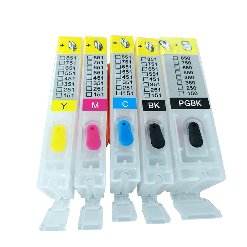 5x PGI 250 CLI 251 пустые перезаправляемые Cartrdige для Canon Pixma iP7220 iX6820 MG5420 MG5422 MG5520 MG5522 MG5620 MG6420