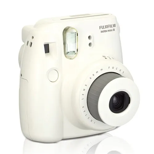 Fuji Fujifilm Instax Mini 8 мгновенная фотокамера-белый+ крупным планом объектив селфи зеркало