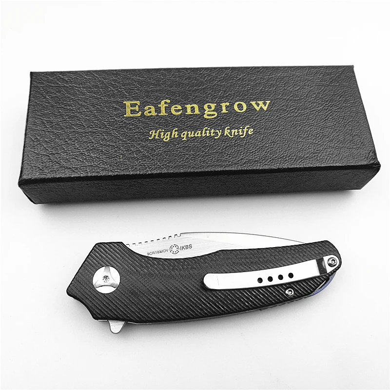 Eafengrow EF80 Pocket folding knife ball bearing system utility camping outdoor knife (11)