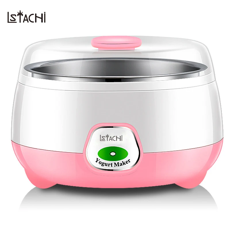 

LSTACHi 1L Electric Multifunction Fermentation Stainless Steel Liner Machine Yogurt Cheese Natto Maker in Kitchen Appliances