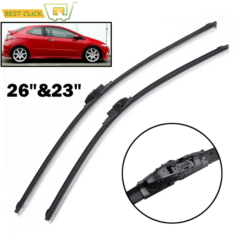 Misima-limpiaparabrisas delantero para coche, escobillas de limpiaparabrisas para Honda Civic 8, versión Europea 2005, 2007, 2008, 2009, 2010, 2011, ", - AliExpress Automóviles y motocicletas