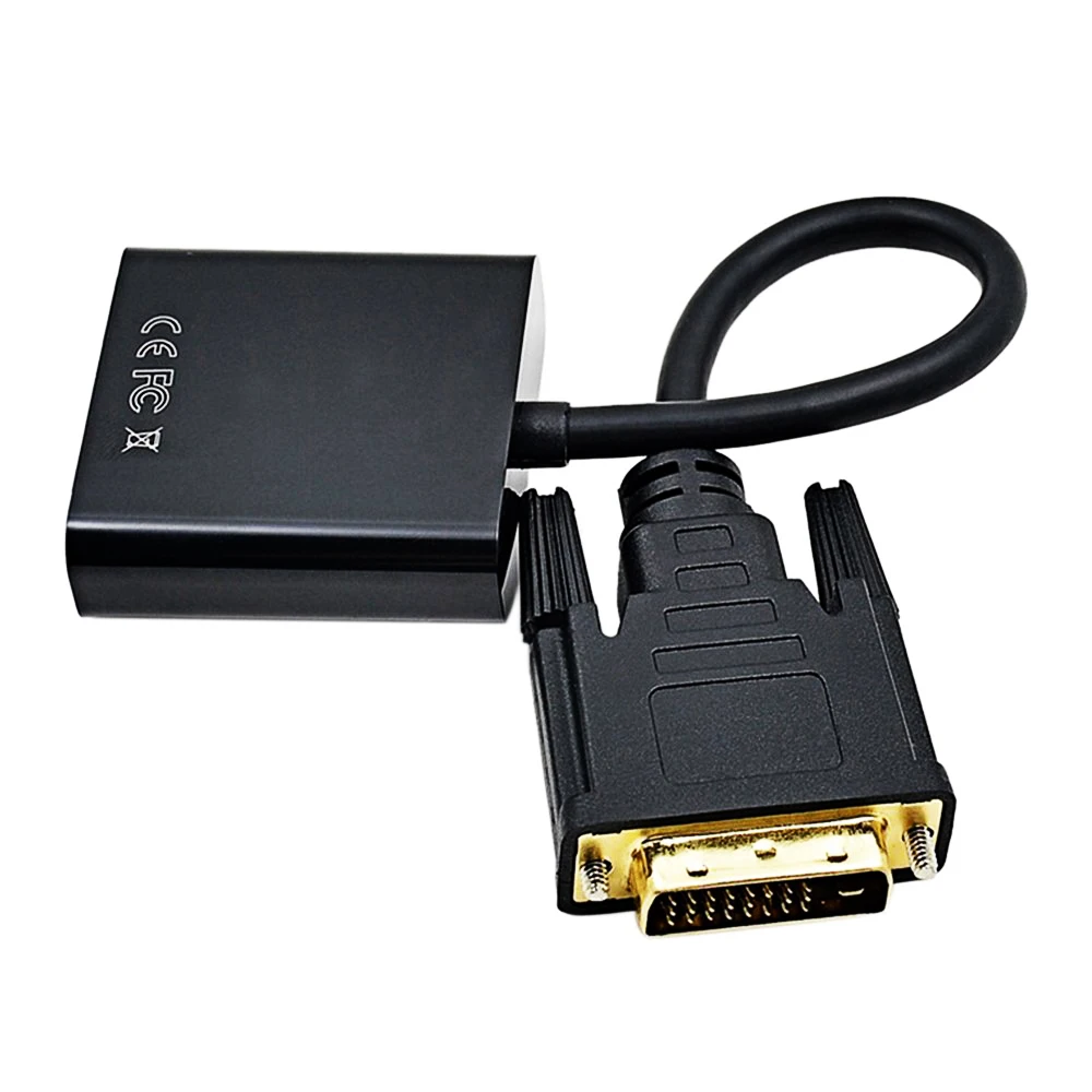 DVI мужчин и женщин VGA 1080 P Full HD видео конвертер адаптер DVI 24+ 1 25 Pin DVI-D VGA конвертер кабель для ТВ PS3 PS4 PC Дисплей