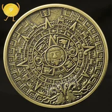 Maya Aztec памятная монета индийский Майский календарь с длинным счетом наградная монета Maya Civilization religiation Culture искусственные монеты