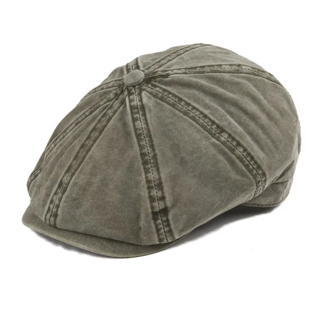 VOBOOM Cotton Newsboy Cap Mens Summer Flat Cap Women Sun Protection