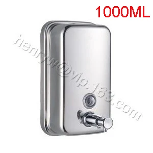 L15209-роскошный 3 размера хромированного цвета стальной ручной дозатор жидкого мыла для ванной комнаты - Цвет: 1000ML