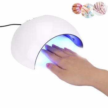 

UV LED Nail Lamp Dryer 24W Gel Polish Curing Ultra-portable Lamp For Nail Polish Art Low Heat Painless 60/90/120s Led Lamp