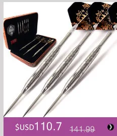 New CUESOUL 23g 25g 27g Professional Steel Tip Darts Black Dart Body With Dart Flights