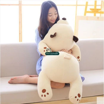

Dorimytrader Lovely Soft Cartoon lying Bear Plush Toy Pillow Stuffed Big Anime Sleeping Bears Doll Gift for Babies 80cm 100cm