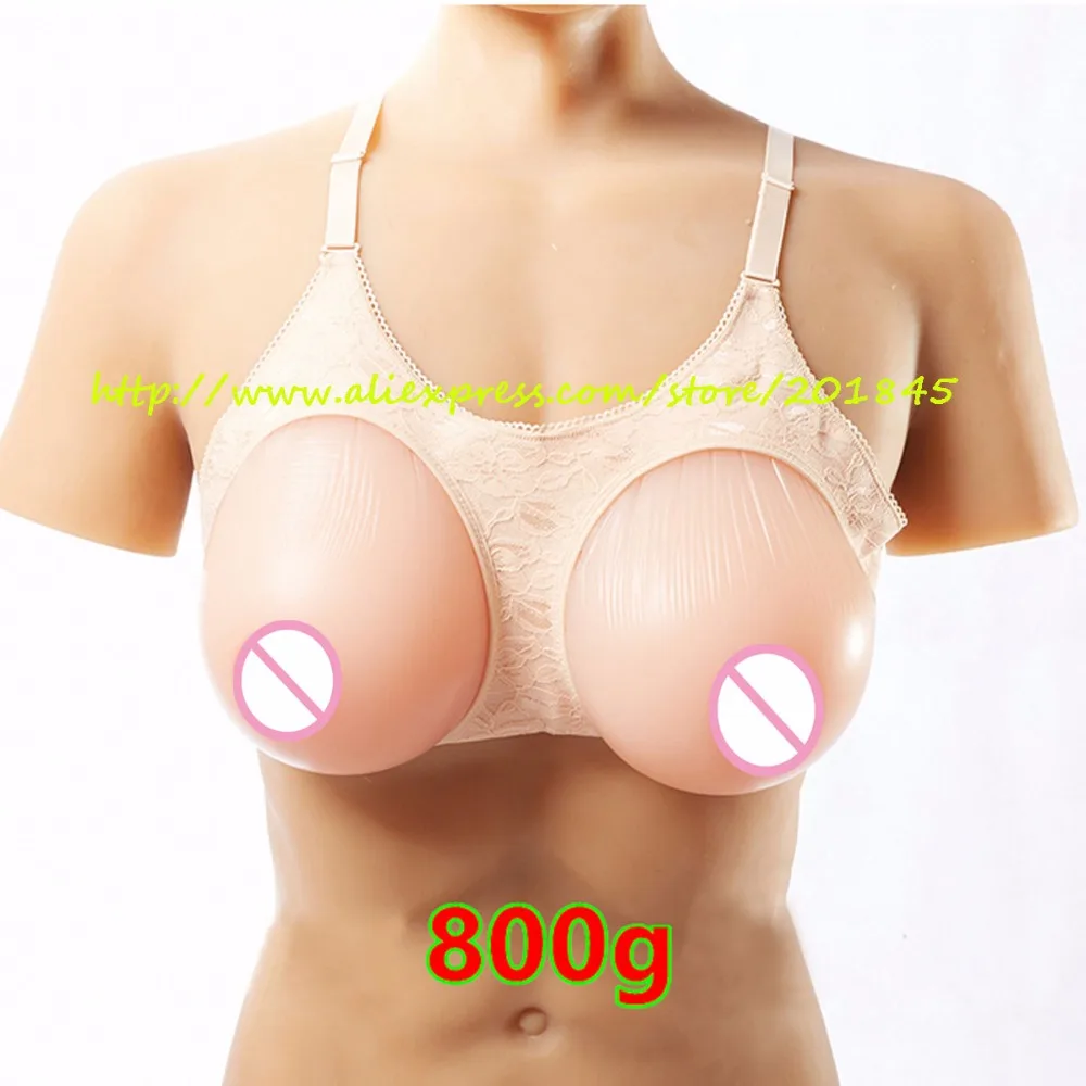 

Hot Sale Soft Artificial Breast Form Size L(800g) Fake False Breast Enhancer With Strap For Crossdressers