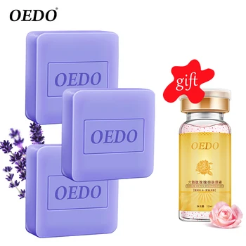 

Buy 3 Get 1 Gift Skin Care Lavender Extract Moisturizing Handmade Soap Deep Cleaning Improve The Pores Skin Tone Face Care#