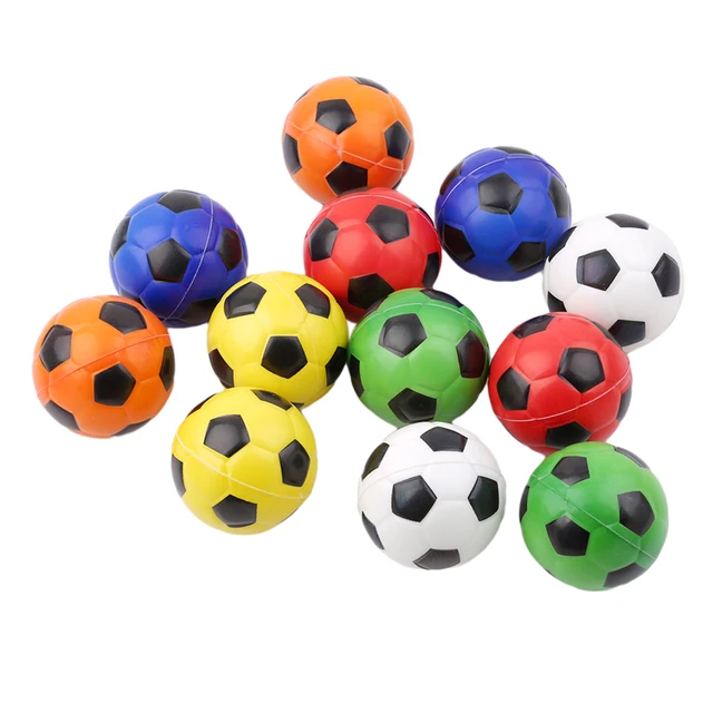 12pcs/pack Colorful Hand Football Exercise Soft Elastic Stress Reliever Ball Kid Small Ball Toy Adult Massage Toys 1
