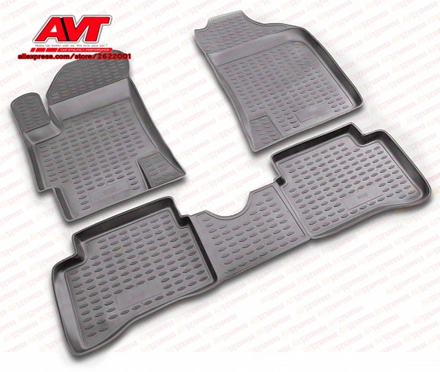 Floor mats for Kia Rio 2005 2011 4 pcs rubber rugs non slip rubber