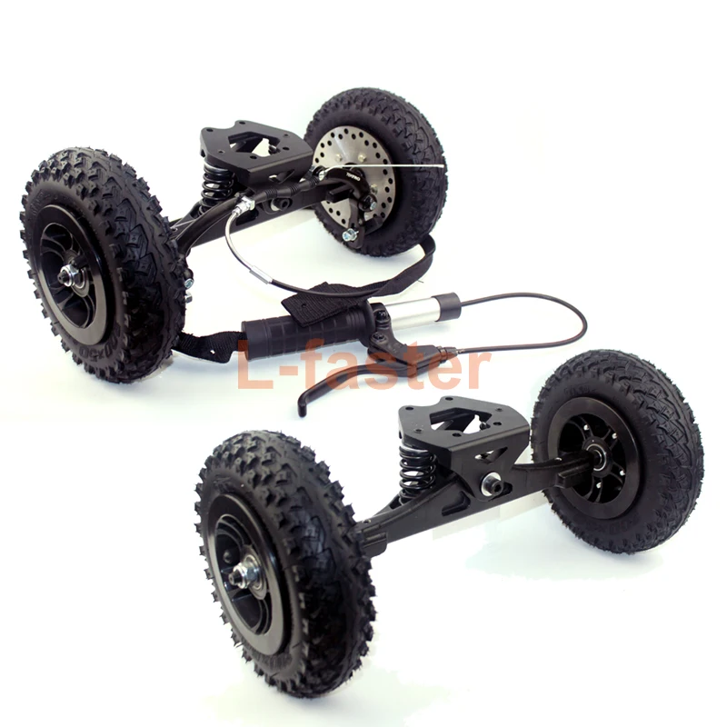 

L-faster Mountainboarding Skateboard Trucks Offroad Boarding Spring Truck With Brake All Terrain Longboard Brake System