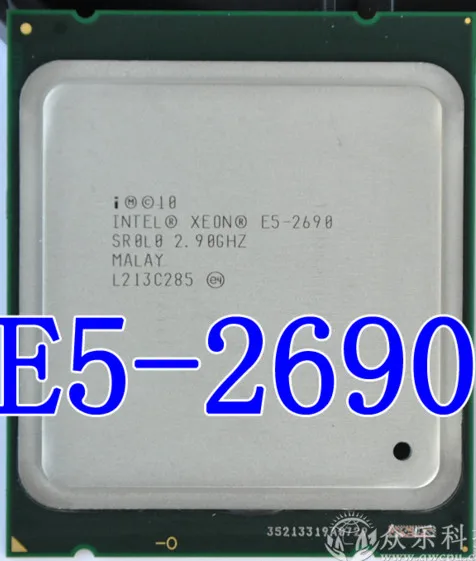 Процессор Intel Xeon E5-2690 E5 2690 e5 2690 Восьмиядерный процессор 2,9G сrol0 C2 LGA2011