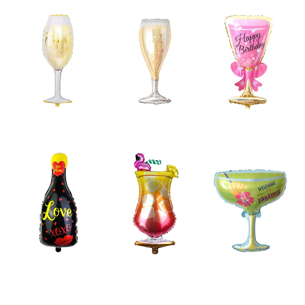 Nice Champagne Wine Bottle Balloons Birthday Party Decoration Aluminum Foil Nice Champagne Wine Bottle Balloons Birthday Party Decoration Aluminum Foil