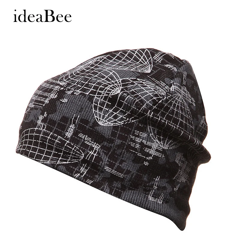 

ideacherry Men Autumn Winter Warm Knitted Cap Crochet Fashion Woman Man Baggy Beanies Hat Unisex Skullies Skull Beanie Hats