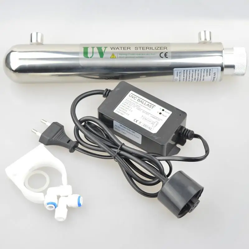 

6W Stainless Steel UV Sterilizer Filter Water RO System Water Filters For Household Kitchen Water Purifier