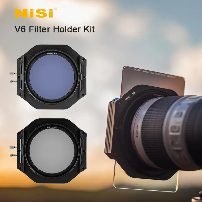Nisi V6 Filter Holder Kit 100mm System With Circular Polarising 