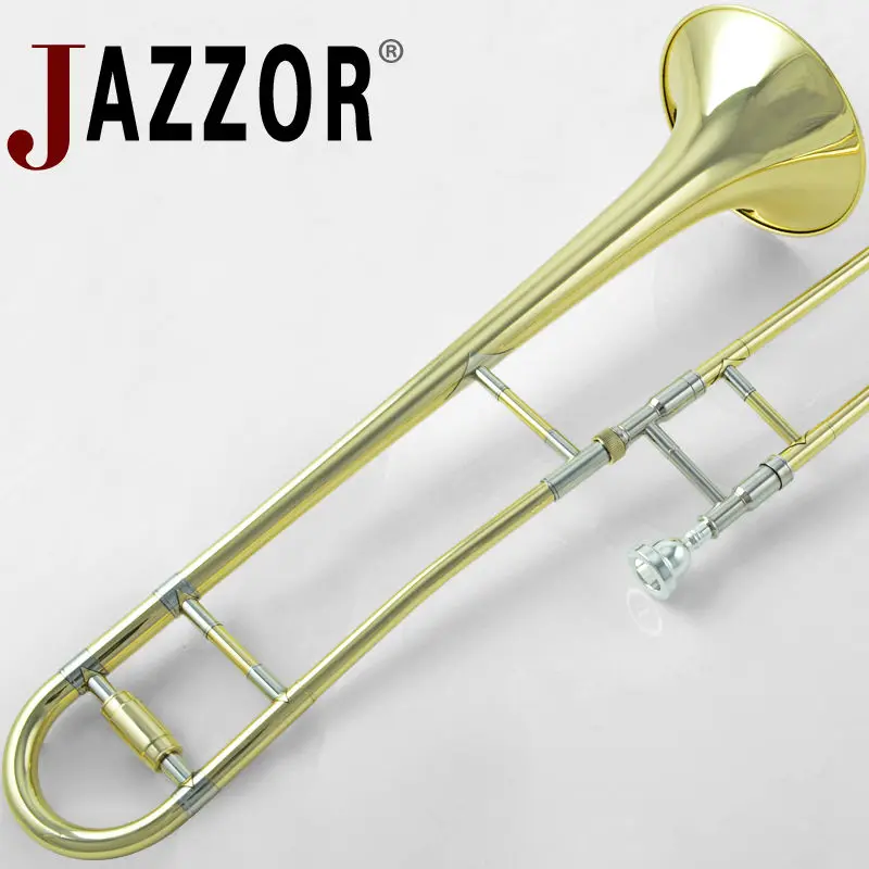 JAZZOR JYTB E100 Alto trombone B Flat Gold lacquer Brass trombone wind