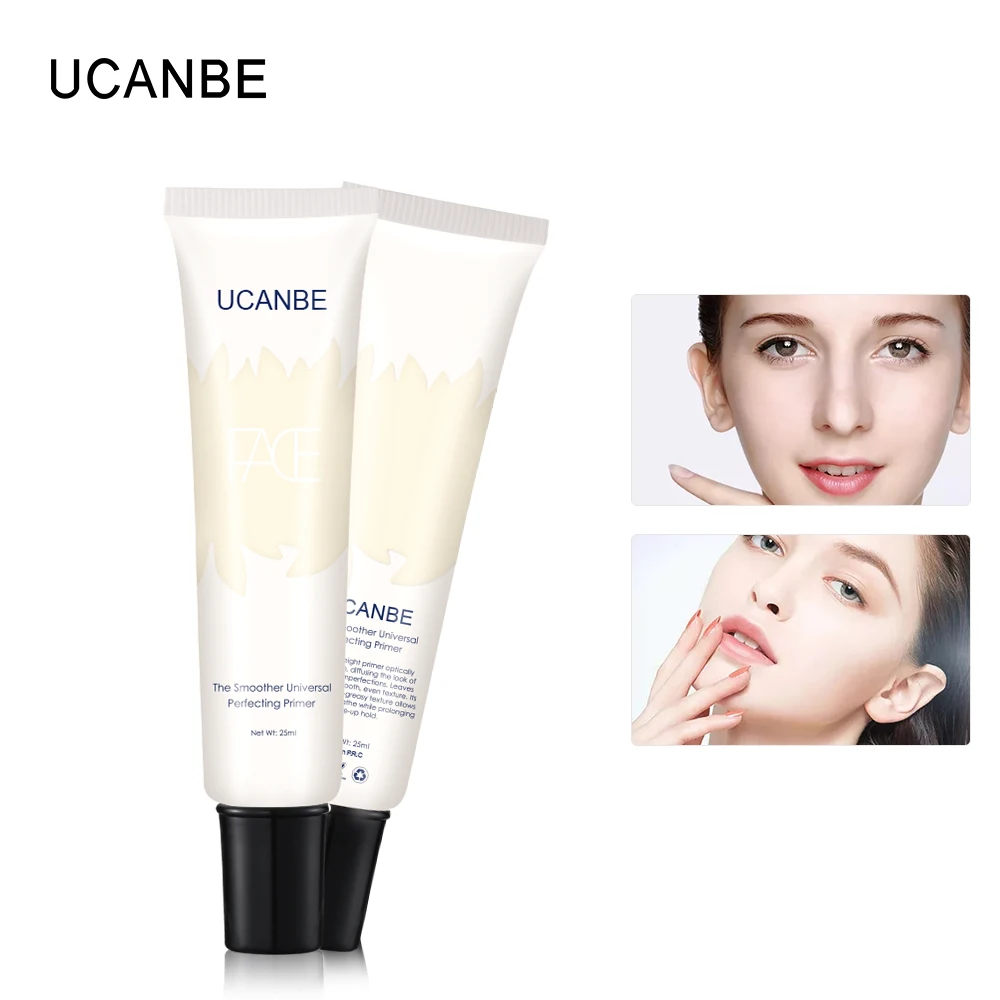 

25ml UCANBE Brand Face Base Primer Makeup Cream Foundation Cover Pores Primer Gel Moisturizer Cosmetic Lotion beige Color