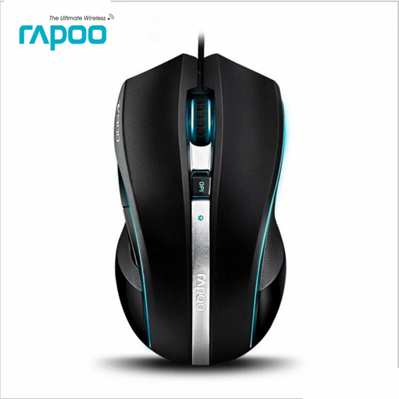

Original Rapoo V900 Laser USB Wired Mouse 8200DPI Adjustable Professional Game Game Mouse Mice For Pro gamer PC Laptop Computer